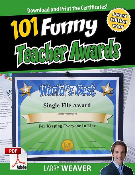 funny teacher awards|free printable funny teacher awards.